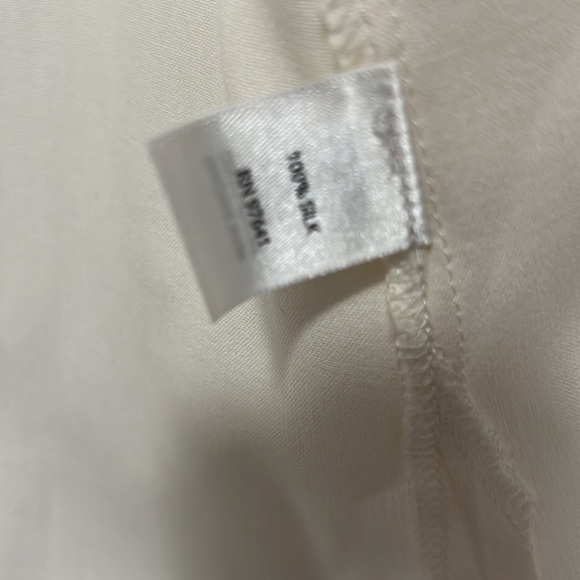J. Jill cream color silk blouse (worn once) - Picture 3 of 5